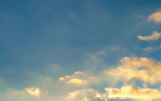 低角度摄影，云，金色，小时，蓝色，天空，阳光