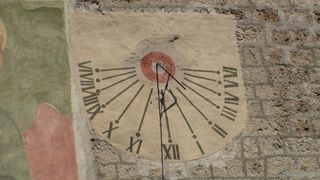 日晷、冬季、太阳、now、瑞士、尼亚加拉雷诺、莱茵费尔、沙夫豪森