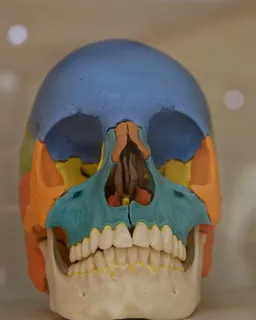 英国，伦敦，威康系列，蓝色，医学，头骨，颜色，科学