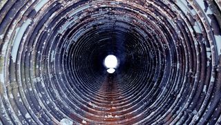 隧道, 光, 光隧道, 隧道尽头的光, 金属, 金属质感, 金属环, 全画幅