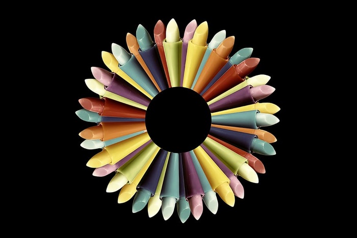 笔、口红、花环、花朵、花朵、网络、连通性、连接