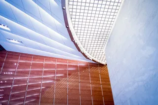 大堂, 现代, 新, 城市, 抽象, 视觉, 审美, 曲线