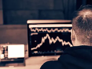 计算机，图表，股票，卢克，比特币，统计，统计，一个人