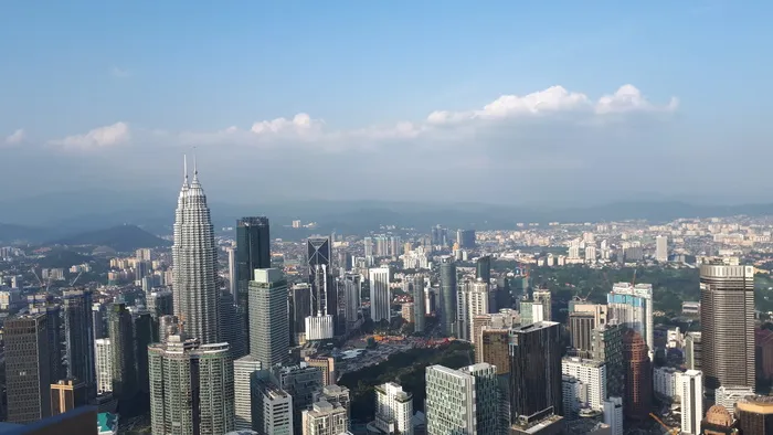 天际线，孔瓜拉，双子塔，马来西亚，亚洲，摩天大楼，建筑外观，城市