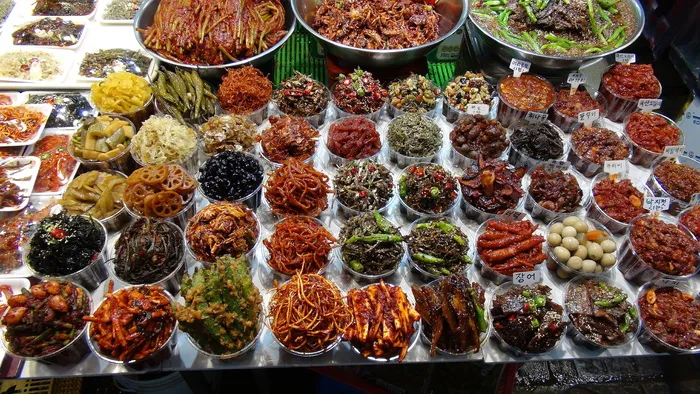 市场，韩国，farbenspiel，零售，待售，选择，食品和饮料，变体