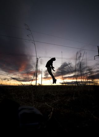 美国，比林斯，希洛埃特，日落，乐趣，人，云，太阳