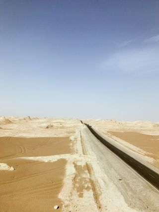 远望、宁静、伸展、沙漠、天空、土地、景观、环境