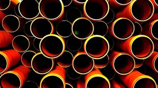 管道，塑料，对称，关于，地区，抽象，背景，几何