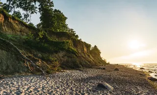绿树摄影，德国，“斯托尔塔”，罗斯托克，海岸，水，海，海滩