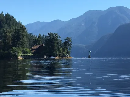 加拿大、深湾、山脉、海洋、大自然、蓝海、皮艇、灯塔