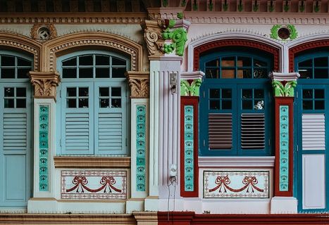 封闭、蓝色、红色、窗户、建筑、建筑、基础设施、设计