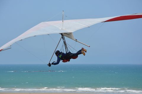 三角洲飞机，飞行，休闲运动，强烈的感觉，飞机，法国，诺曼底，飞行