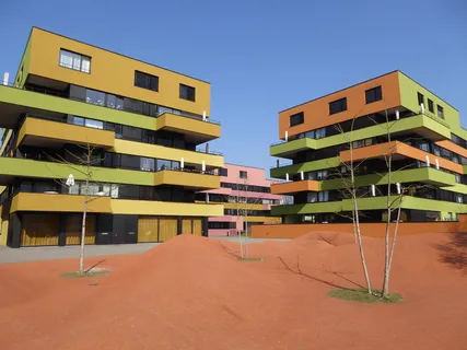 家，苏黎世，现代，建筑，现代，建筑，建筑外观，建筑结构，晴朗的天空