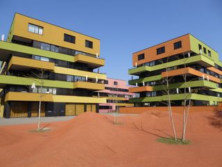 家，苏黎世，现代，建筑，现代，建筑，建筑外观，建筑结构，晴朗的天空