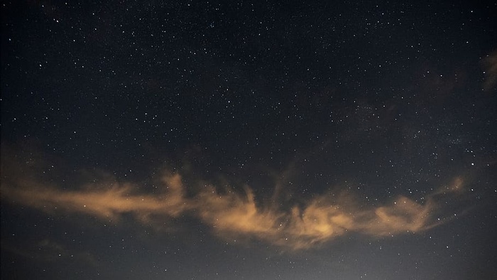 白云，星系，夜晚，户外，太空，天文学，宇宙，星云