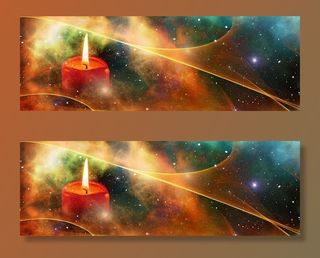 红烛，横幅，标题，星星，圣诞节，蜡烛，雪花，圣诞节时间