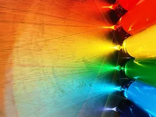 五颜六色，彩虹，颜色，红，黄，橙，绿，蓝