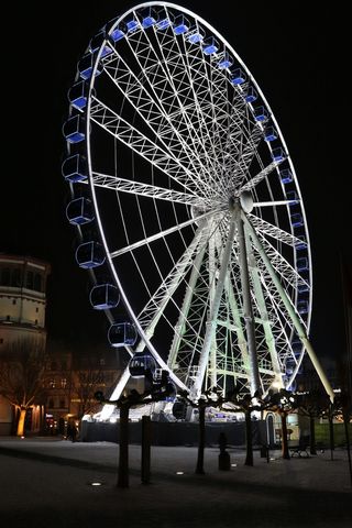 摩天轮，民俗，节日，骑行，民俗节日，背景，夜晚，休闲