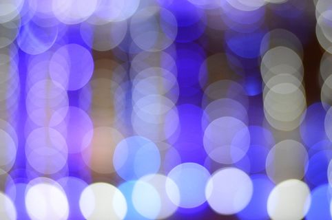 蓝色、模糊、波基、灯光、散焦、夜间、照明、照明设备