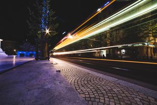 法国，奥弗涅，城市，街道，longexpo，电车，克莱蒙费朗，城市