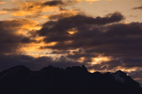 自然，风景，山，山，黑暗，天空，云天，自然之美