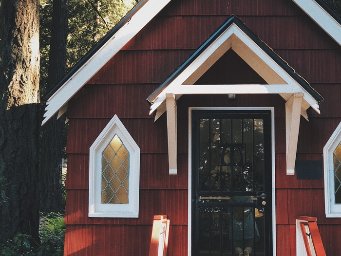 美国，波特兰，8706-8838 ne skidmore街，宗教，森林，木制，小教堂，建筑