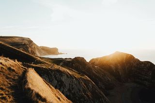 全景，照片，岩石形成，身体，水，冒险，海洋，海洋