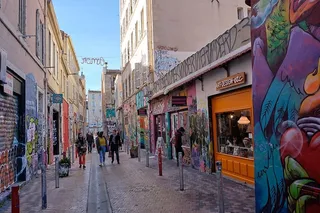 法国，马赛，朱利安球场，阳光，爱慕，商店，冬天，街头