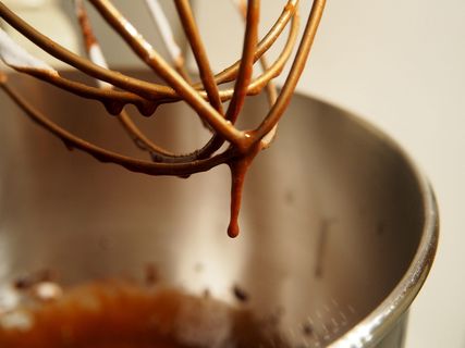 手动搅拌机、涂层、液体、巧克力、面团、烘焙、甜食、处理