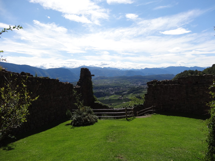 博格霍夫，草地，充实，石墙，自然，南蒂罗尔，天空，云天
