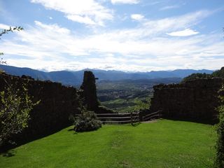 博格霍夫，草地，充实，石墙，自然，南蒂罗尔，天空，云天