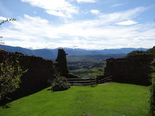 博格霍夫，草地，充实，石墙，自然，南蒂罗尔，天空，云天