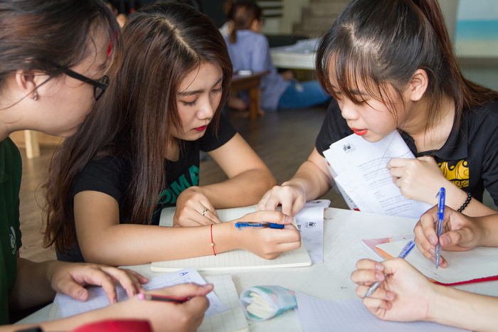 学习，在，课堂，孩子，女人，童年，人群，女孩