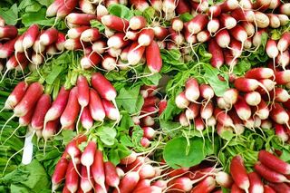 农贸市场上的萝卜