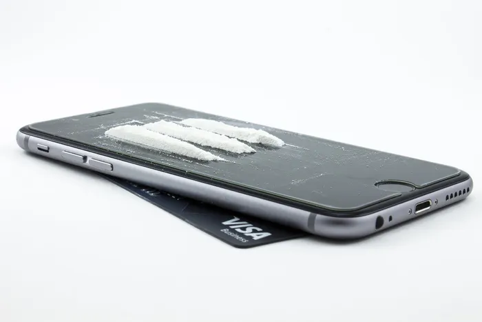 太空、灰色、iphone 6、毒品、可卡因、海洛因、粉末、信用卡