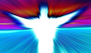 抽象，平行世界，外观，颜色，幻想，天使，运动，模糊运动