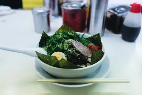 日本，涉谷区，博多田津涉谷南Miguchi，海藻，葱，食品，膳食，日本食品