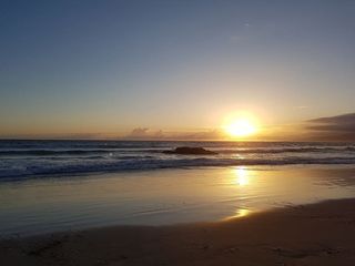 日落、速度、海滩、太阳、大海、散步、浪漫、亮点