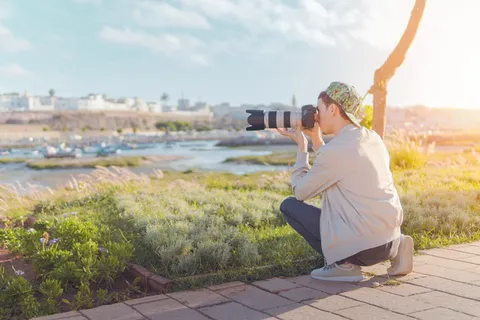 使用 Dslr 相机拍照的人 使用 Dslr 相机拍照的人