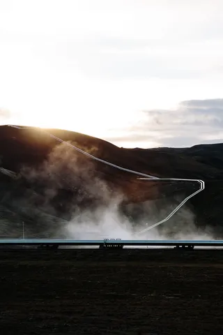 冰岛、格兰德岛、克拉弗拉发电厂、自然、日出、探险、地热、北方