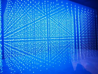 图案、灯光、颜色、点、结构、辫子、抽象、蓝色