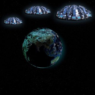 行星地球，三，宇宙飞船壁纸，ufo，太空，科幻，宇宙，前进