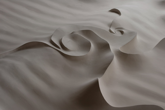 la padrera、石膏、抹灰工程、天花板、抽象、光滑、波纹、高迪