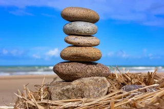 石头，海滩，大海，湖泊，水，海岸，岩石，沙子