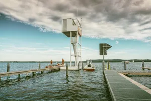 斯特兰巴德·弗里德里希沙根，德国，弗里德里希沙根，救援，水，天空，云，船