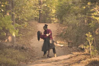 男人，女人，中心，森林摄影，人，舞蹈，情侣，微笑