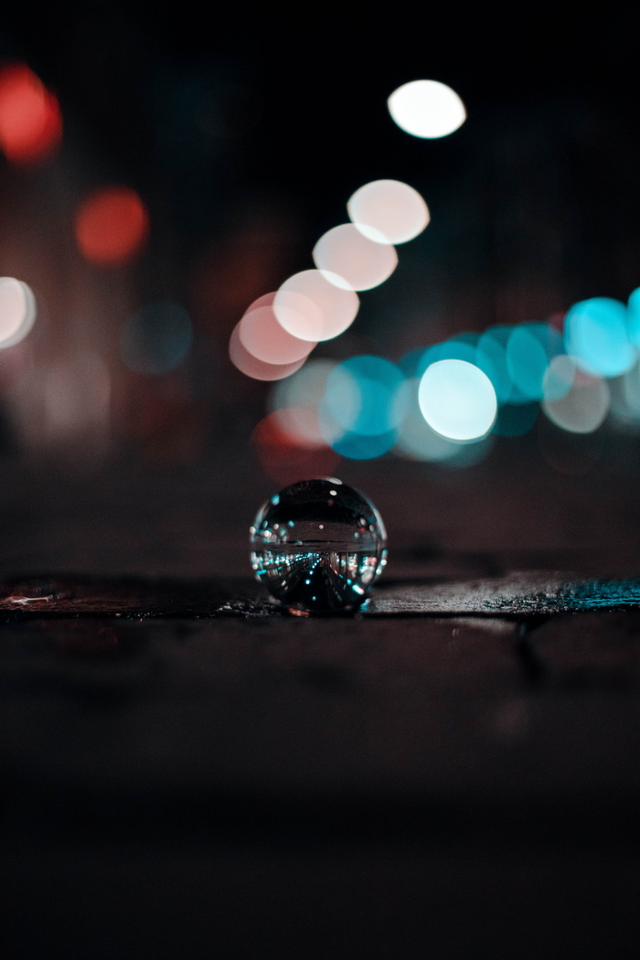 Lensball的特写照片