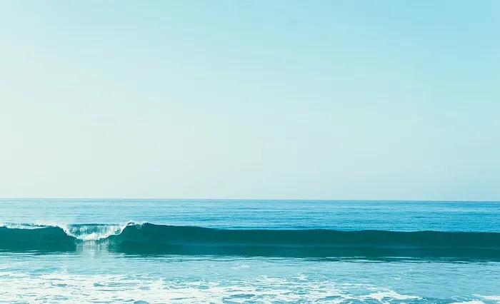 海浪，白天，蓝色，大海，海洋，水，波浪，阳光