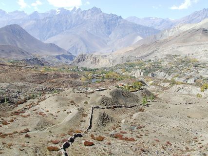 风景，山脉，风景，喜马拉雅山脉，尼泊尔，山脉，风景-自然，自然之美