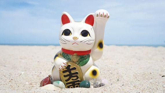 maneki neko，风水，maneki，猫，符号，幸运，风，日本